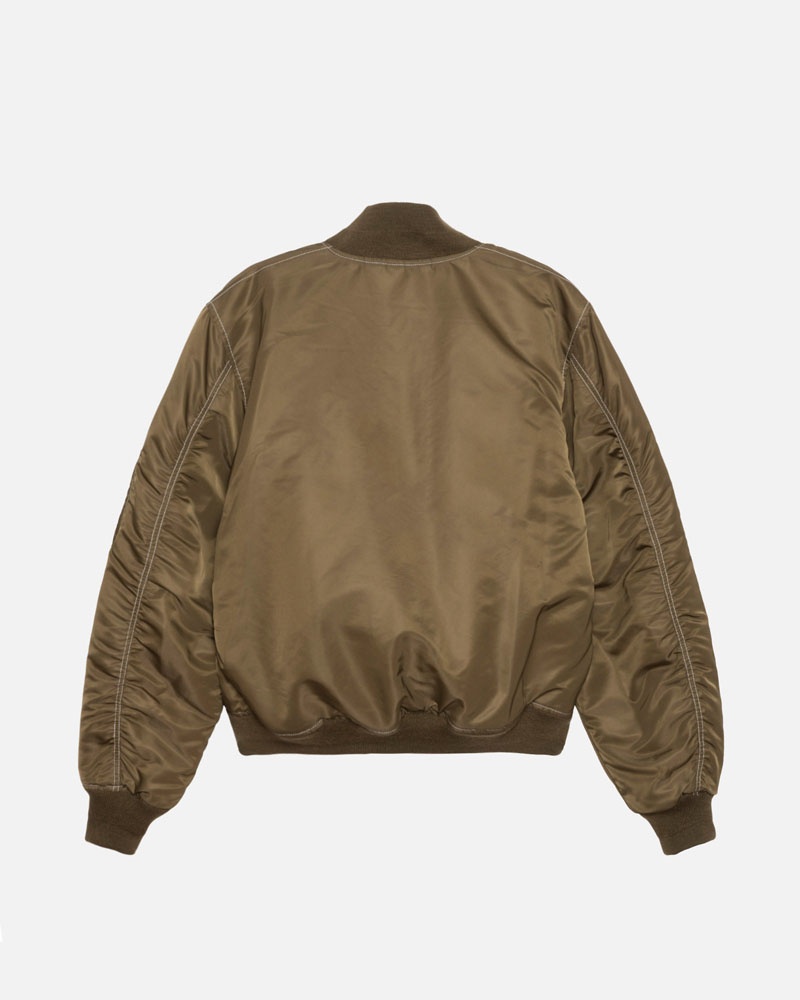 Veste Stussy Built Reversible Bomber Marron | BUA-35041847