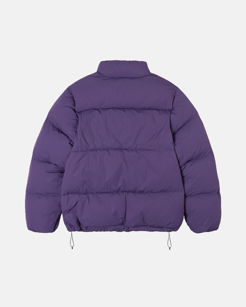 Veste Stussy Down Puffer Nylon Violette | QNT-36233268