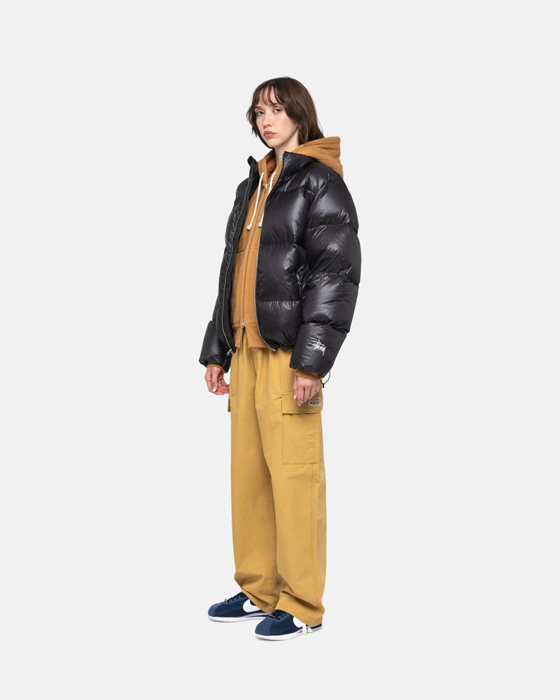 Veste Stussy Down Puffer Parachute Ripstop Grise | VMA-37145653