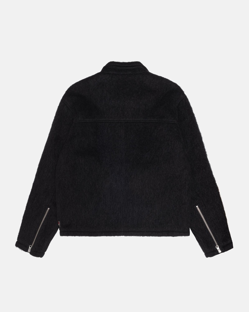 Veste Stussy Mohair Club Noir | EZK-42506575