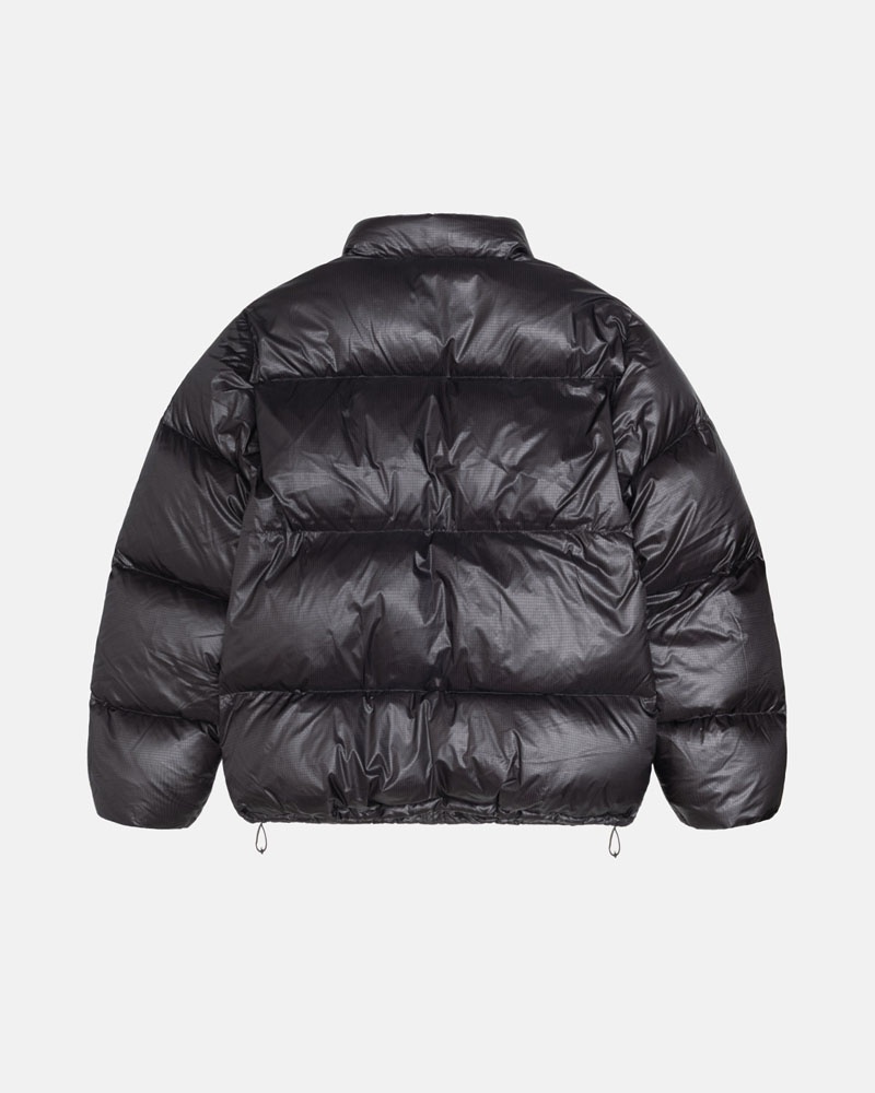 Veste Stussy Down Puffer Parachute Ripstop Grise | VMA-37145653