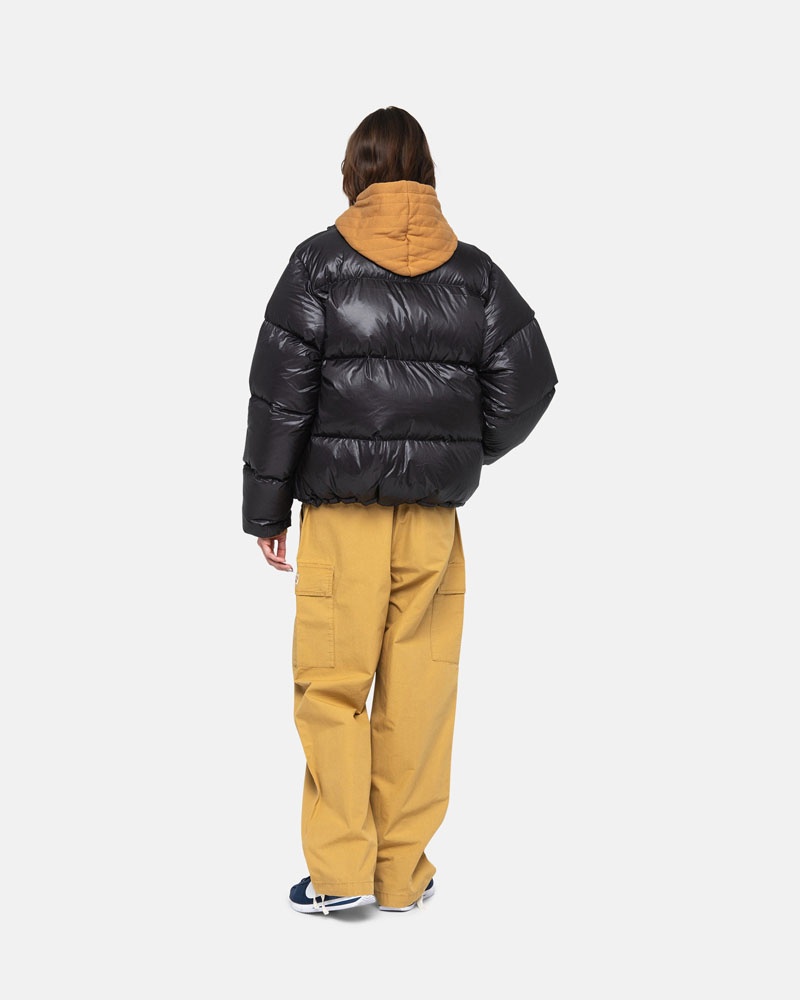 Veste Stussy Down Puffer Parachute Ripstop Grise | VMA-37145653