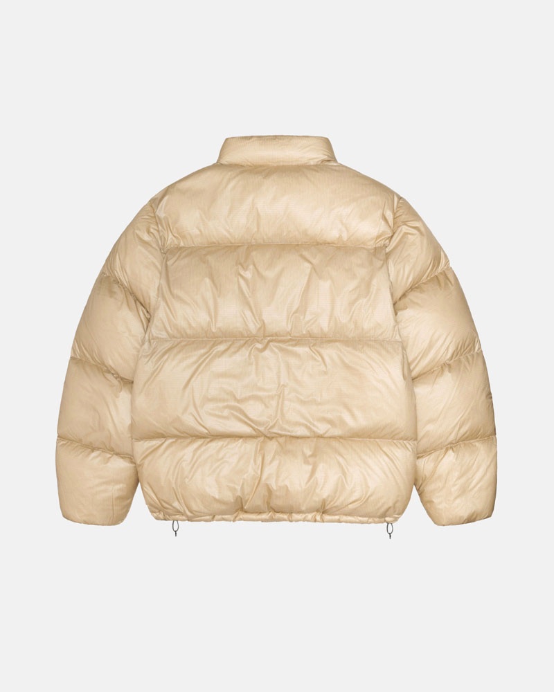 Veste Stussy Down Puffer Parachute Ripstop Marron | FZK-51061995