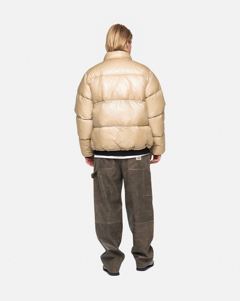 Veste Stussy Down Puffer Parachute Ripstop Marron | FZK-51061995