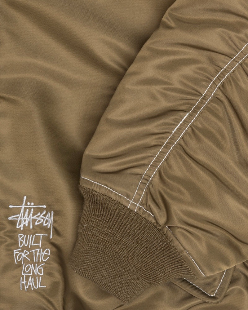 Veste Stussy Built Reversible Bomber Marron | BUA-35041847