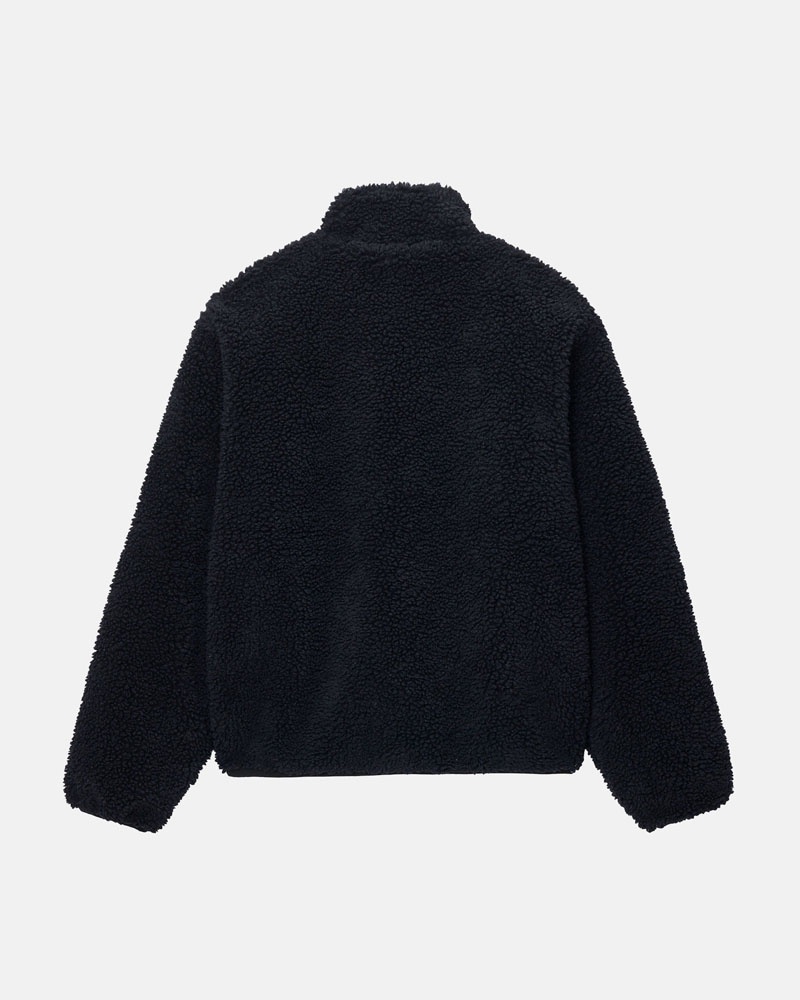 Veste Stussy Sherpa Reversible Noir | NND-06687672