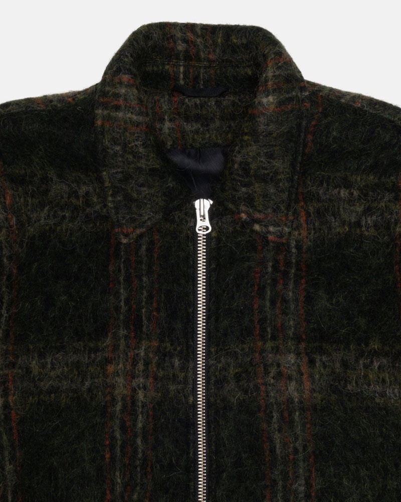 Veste Stussy Mohair Club Vert Olive | KWO-34408872