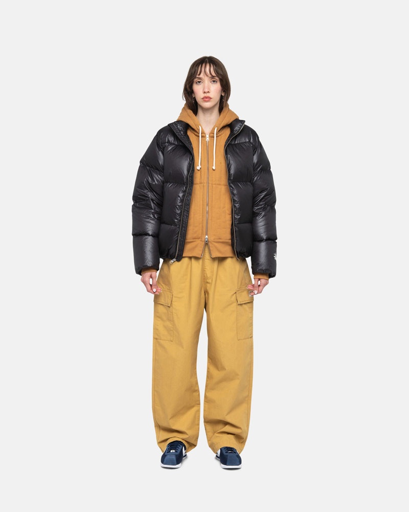 Veste Stussy Down Puffer Parachute Ripstop Grise | VMA-37145653