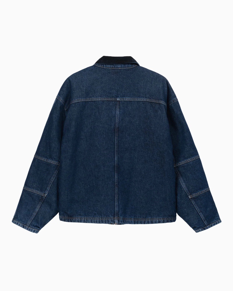 Veste Stussy Shop Washed Denim Bleu | CZH-82078789