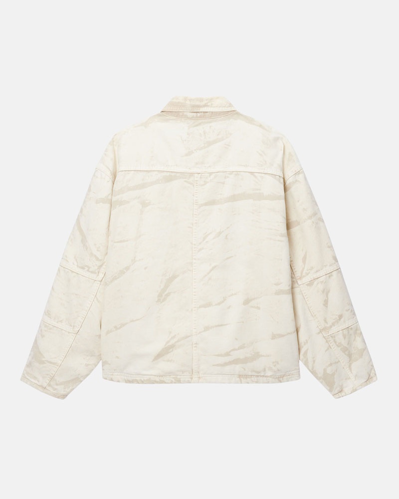 Veste Stussy Shop Distressed Tela Kaki | GRG-25124561