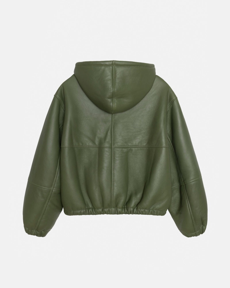 Veste Stussy Travail Shearling Vert | BVD-63941985