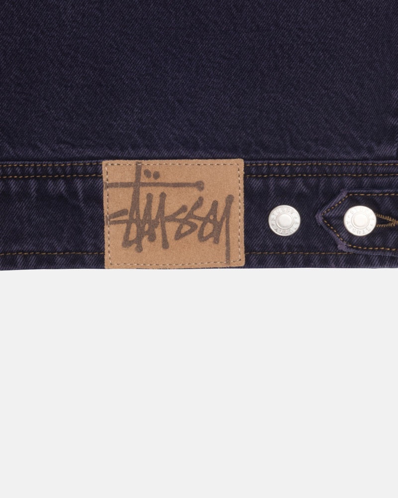 Veste Stussy Zip Travail Denim Bleu | SEC-27648946