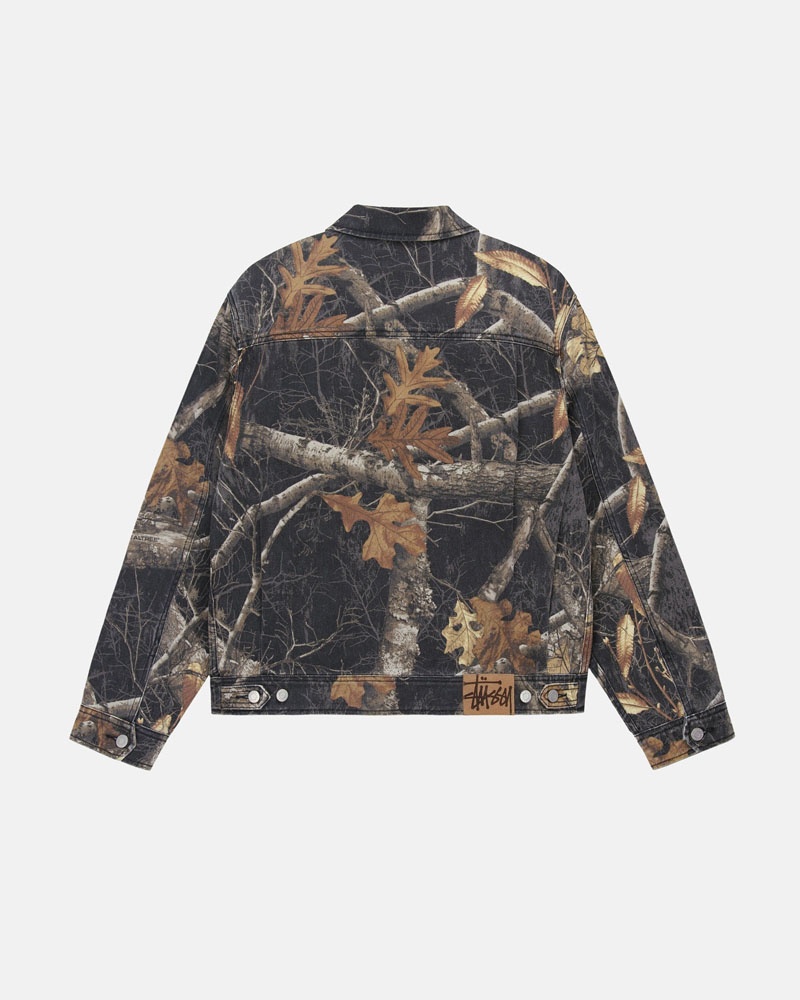 Veste Stussy Zip Travail Realtree Edge Noir | RQQ-12808449