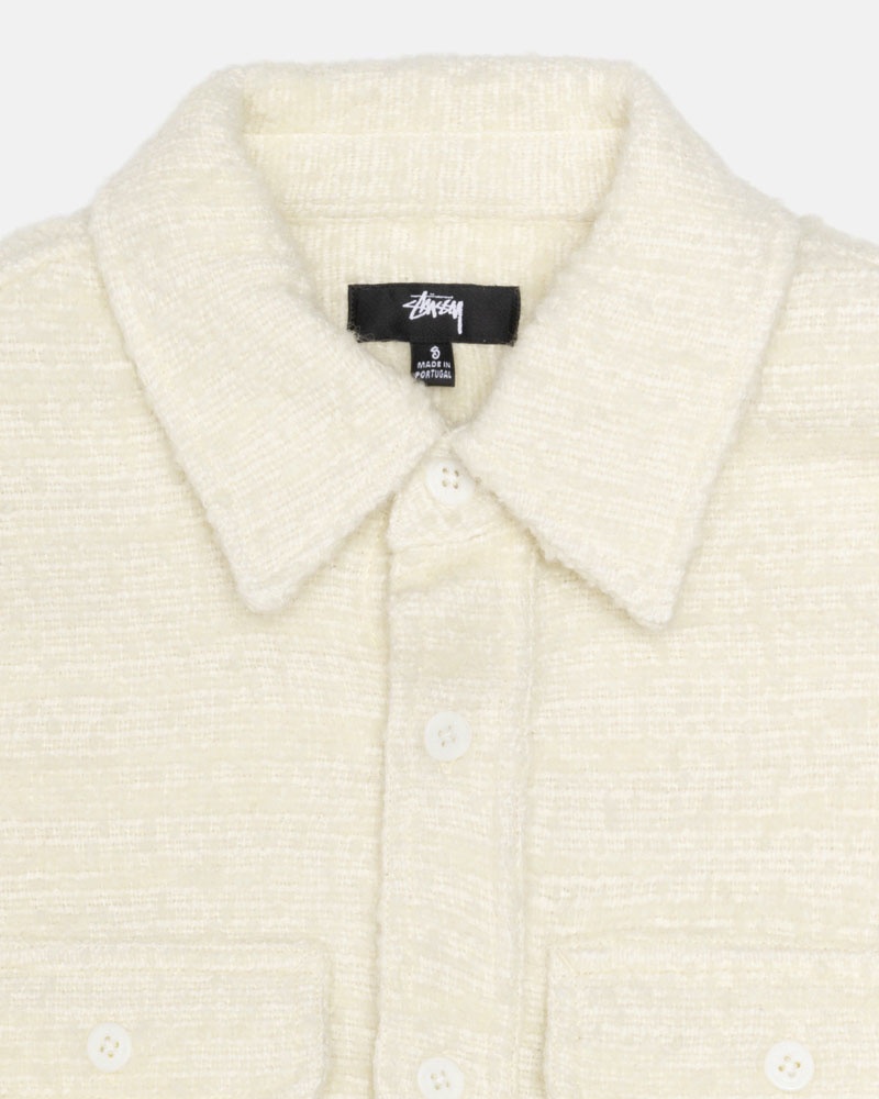 Chemises Stussy Boucle Laine Cpo Beige | HGS-34511300