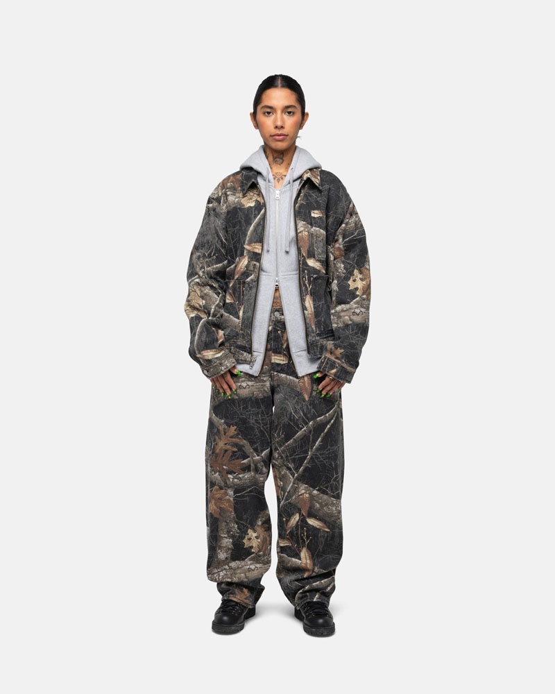 Veste Stussy Zip Travail Realtree Edge Noir | RQQ-12808449