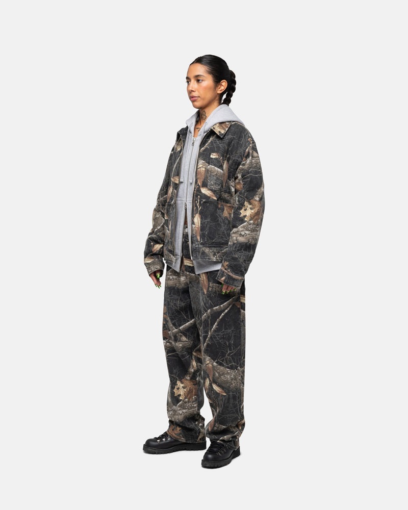 Veste Stussy Zip Travail Realtree Edge Noir | RQQ-12808449