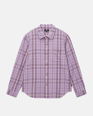 Chemises Stussy Stones Plaid Lavande | INZ-99221089