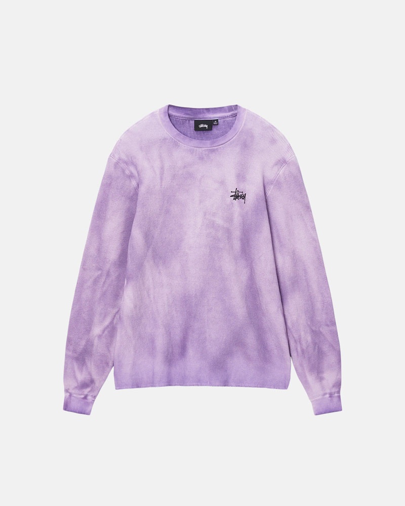 Chandail Stussy Basic Stock LS Thermal Lavande | EAX-60232634