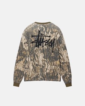 Chandail Stussy Basic Stock LS Thermal Camouflage | HER-69307921