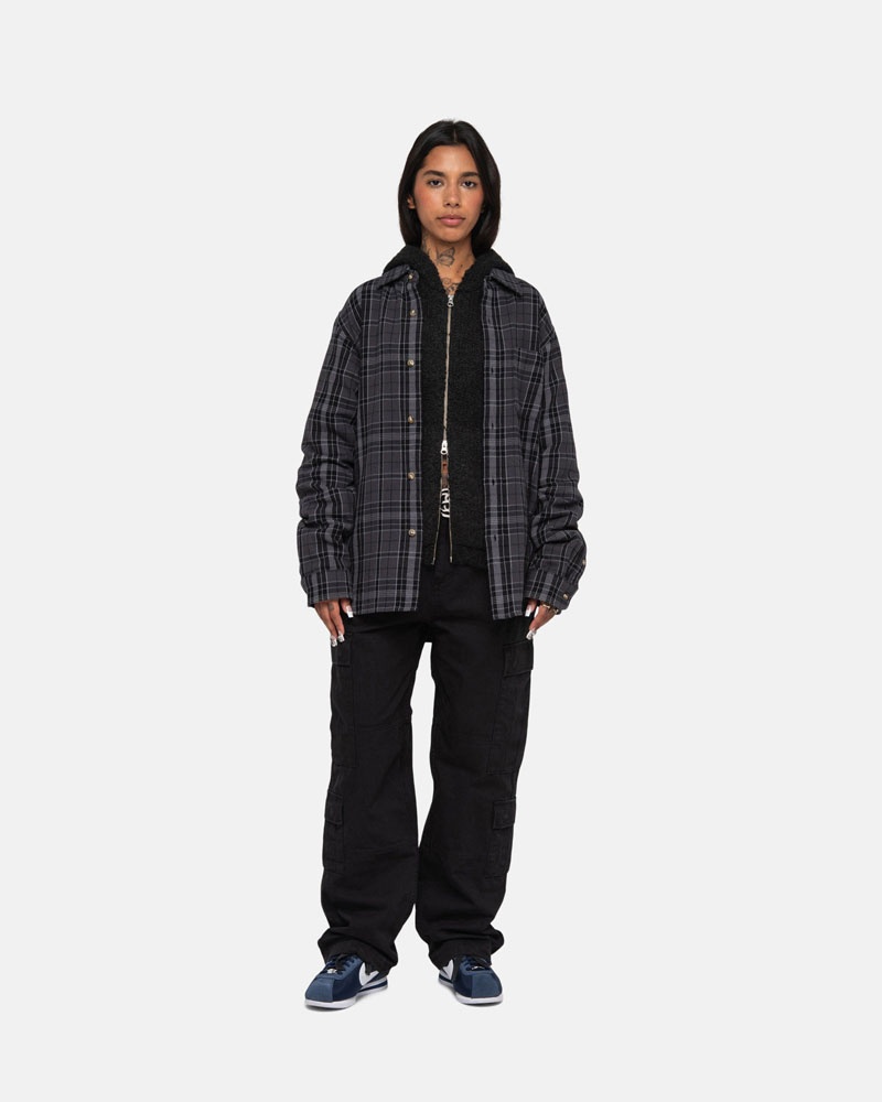 Chemises Stussy Stones Plaid Noir | UFD-62839651