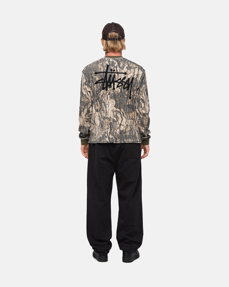 Chandail Stussy Basic Stock LS Thermal Camouflage | HER-69307921