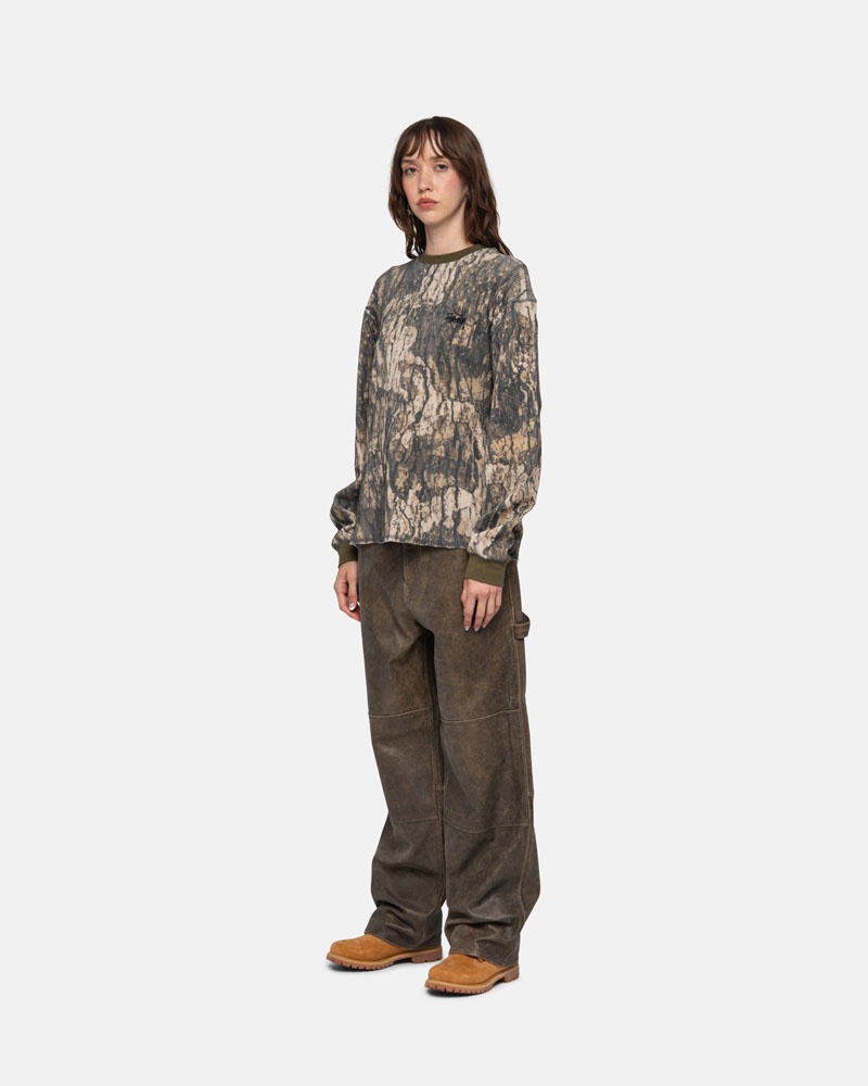 Chandail Stussy Basic Stock LS Thermal Camouflage | HER-69307921