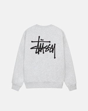 Sweatshirt Stussy Basic Stüssy Crew Grise | HEM-87908550