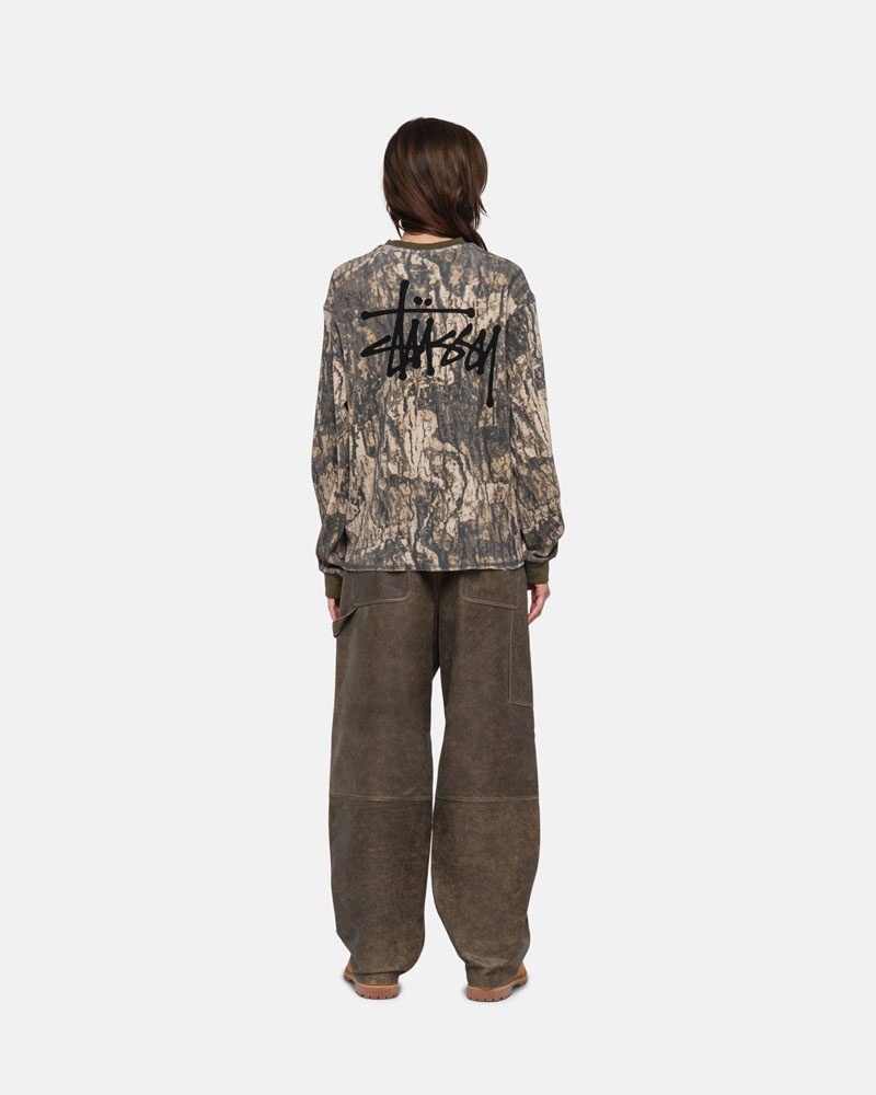 Chandail Stussy Basic Stock LS Thermal Camouflage | HER-69307921