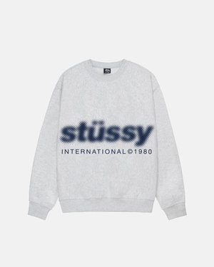 Sweatshirt Stussy Blur Crew Grise | UIL-50338488