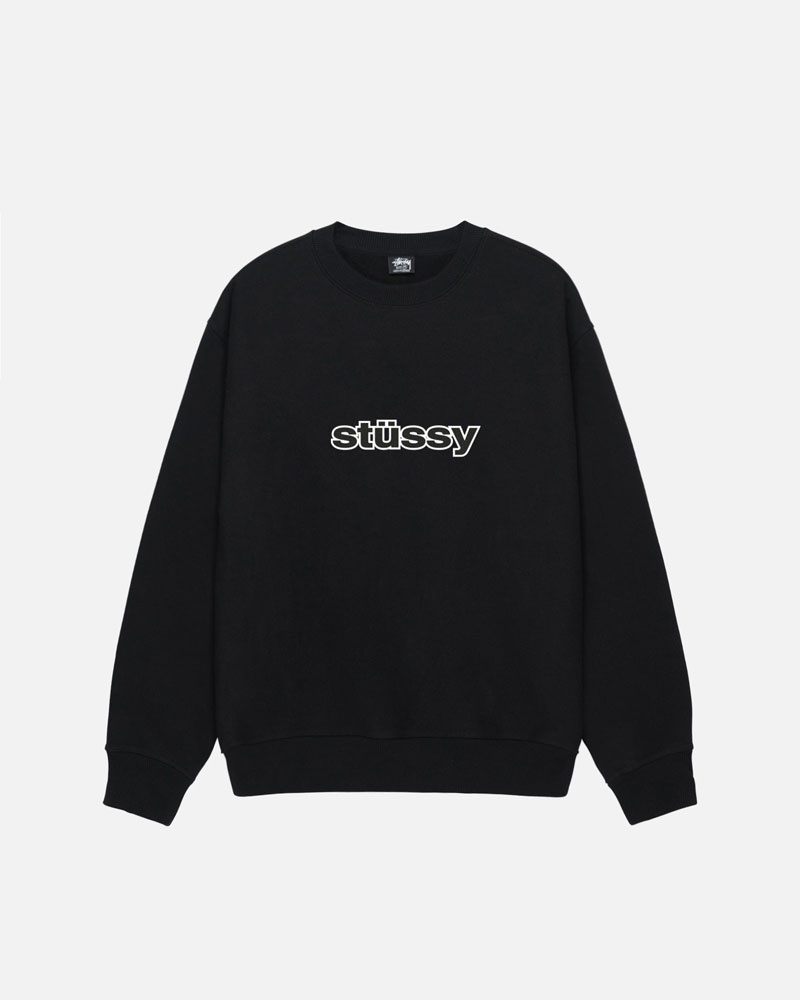 Sweatshirt Stussy SS-Link Crew Noir | ZWY-25566939