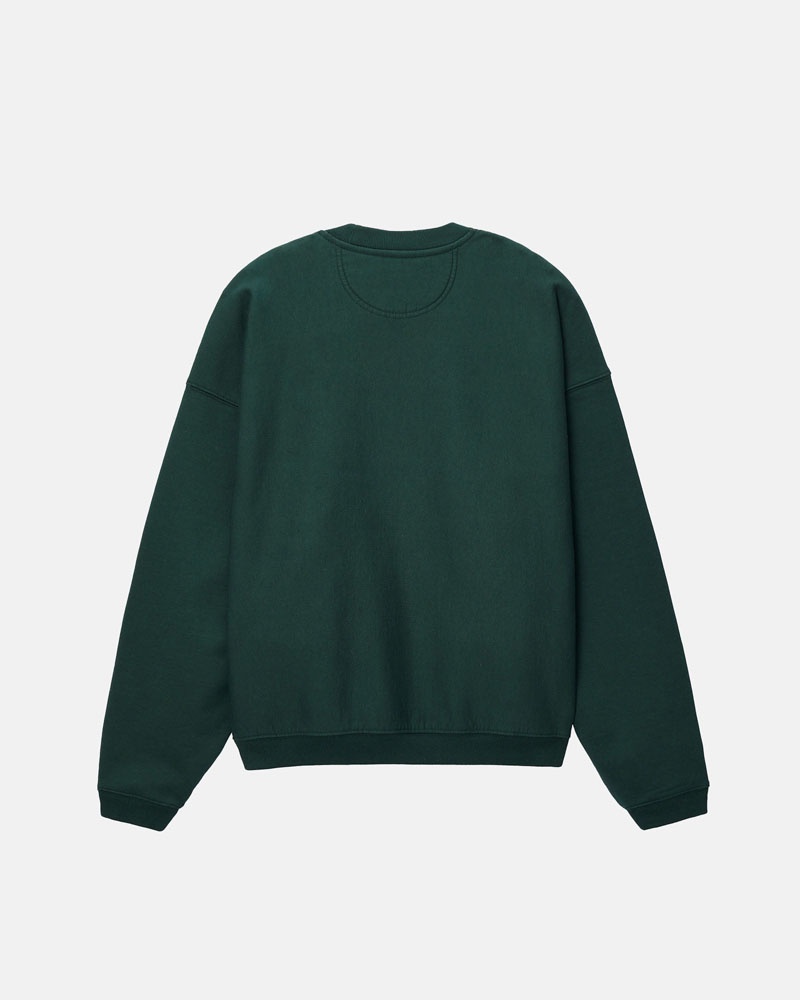 Sweatshirt Stussy Stüssy Sport Relaxed Oversized Crew Vert Foncé | YPB-57325392