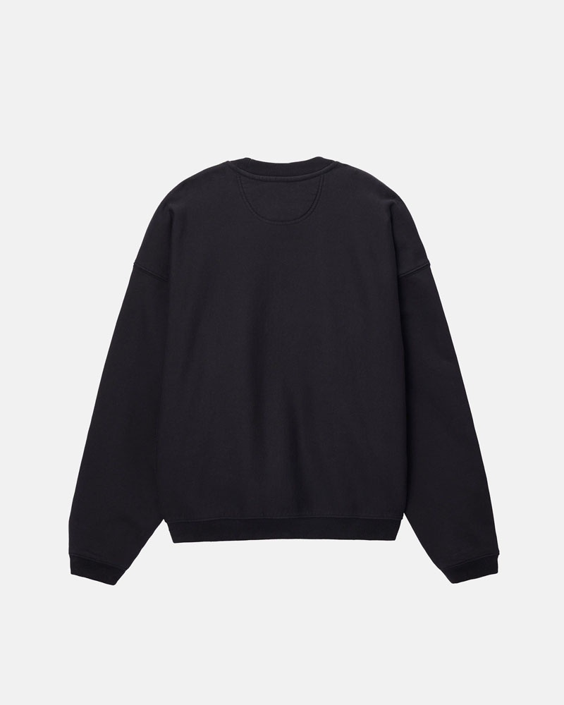 Sweatshirt Stussy Stüssy Sport Relaxed Oversized Crew Noir | HQO-05013605