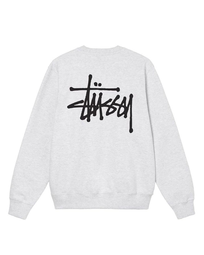 Sweatshirt Stussy Basic Stüssy Crew Grise | YFA-18236180