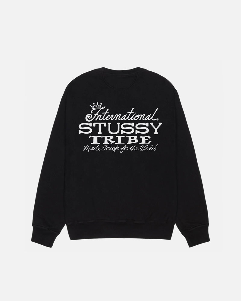 Sweatshirt Stussy IST Crew Pigment Dyed Noir | UTF-22052262