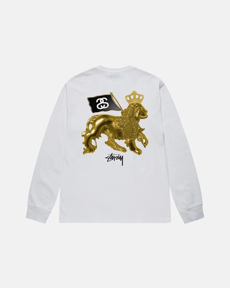 Sweatshirt Stussy Gold Lion LS Tee Doré | DPD-41514122