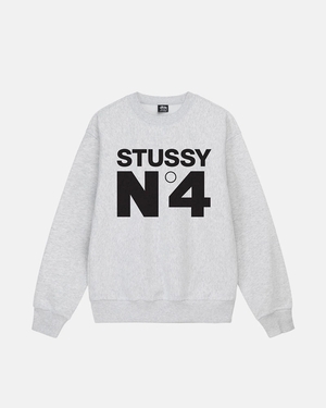 Sweatshirt Stussy No.4 Crew Grise | VMT-56955837