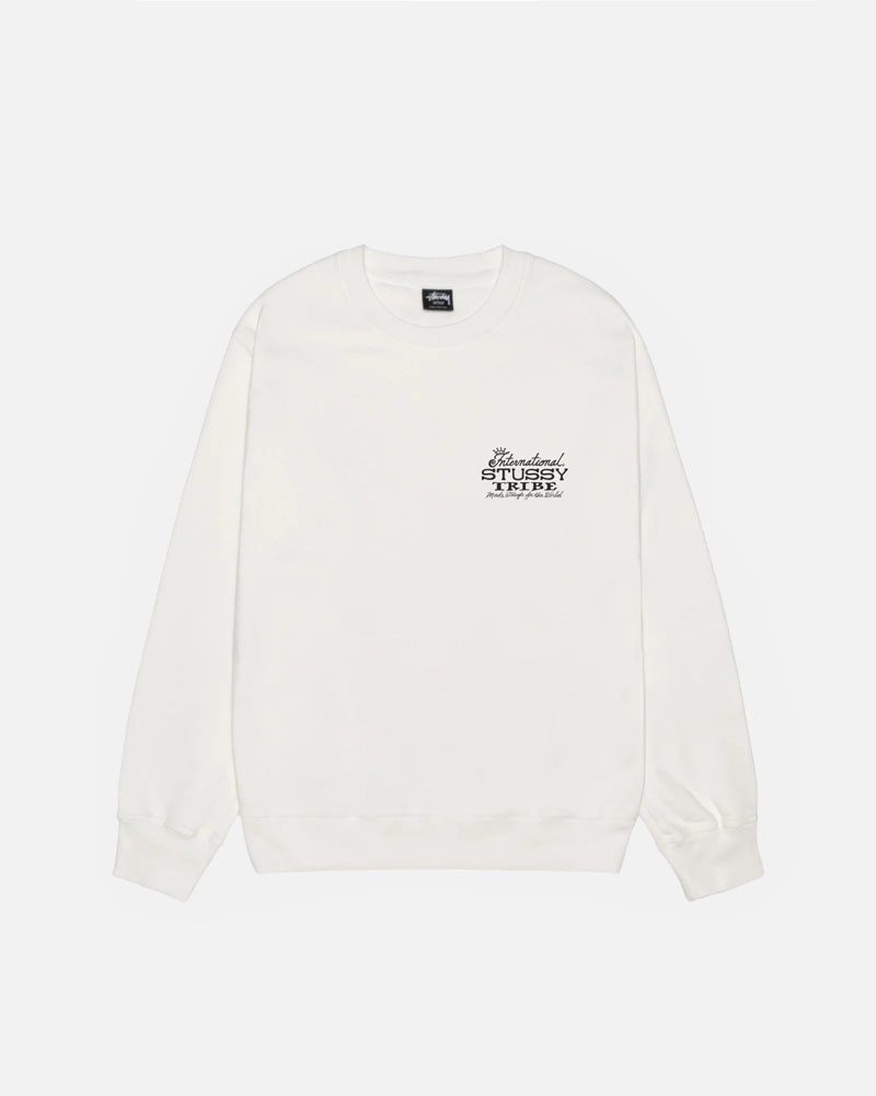 Sweatshirt Stussy IST Crew Pigment Dyed Blanche | QYX-12600656