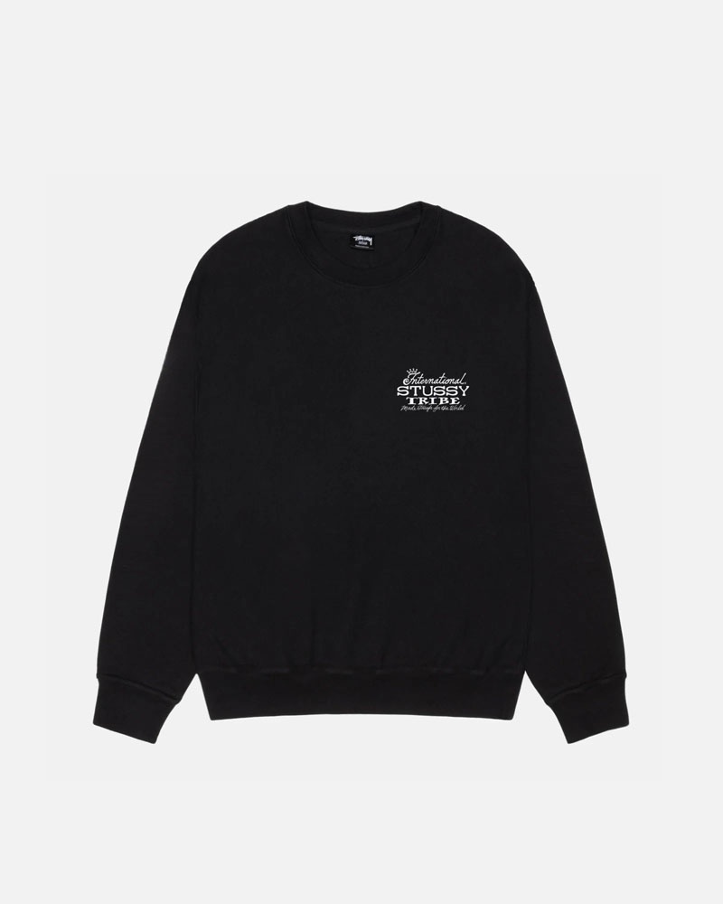 Sweatshirt Stussy IST Crew Pigment Dyed Noir | UTF-22052262