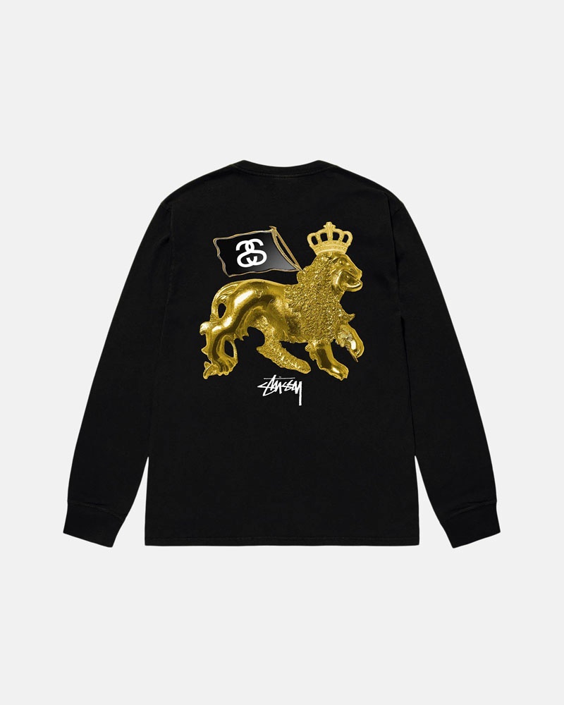 Sweatshirt Stussy Gold Lion LS Tee Doré | DPD-41514122