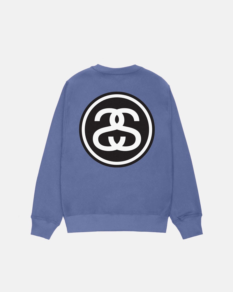 Sweatshirt Stussy SS-Link Storm Crew Bleu | CYV-69447440