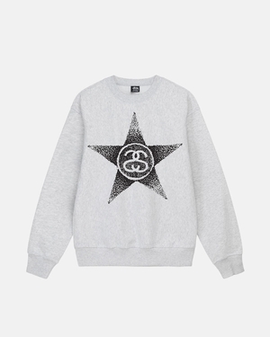 Sweatshirt Stussy Stars Crew Grise | OSN-55942428