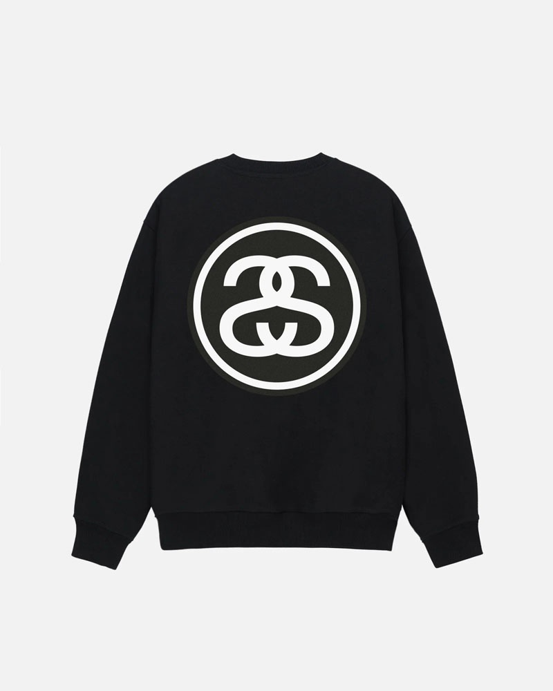 Sweatshirt Stussy SS-Link Crew Noir | QPG-56658645