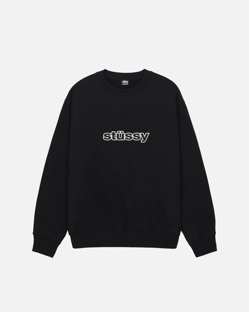 Sweatshirt Stussy SS-Link Crew Noir | QPG-56658645