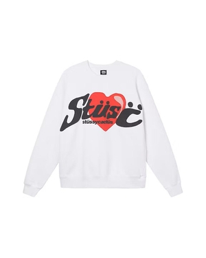 Sweatshirt Stussy X Cpfm Heart Crewneck Blanche | CLW-28971890