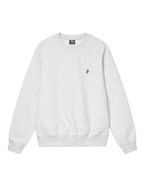 Sweatshirt Stussy Swirl Applique Crew Grise | CGZ-03021659