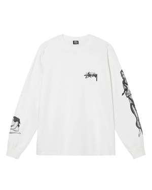 Sweatshirt Stussy Venus Pigment Dyed LS Tee Blanche | TUL-61588783