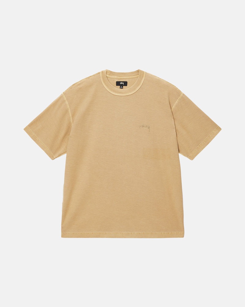 T Shirts Stussy Lazy Doré | AKG-54434727