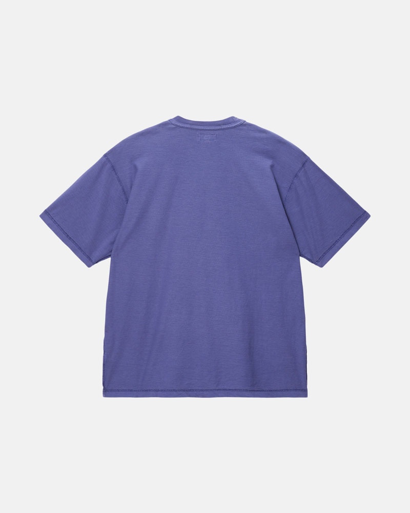 T Shirts Stussy Lazy Bleu Foncé | YLX-31931749