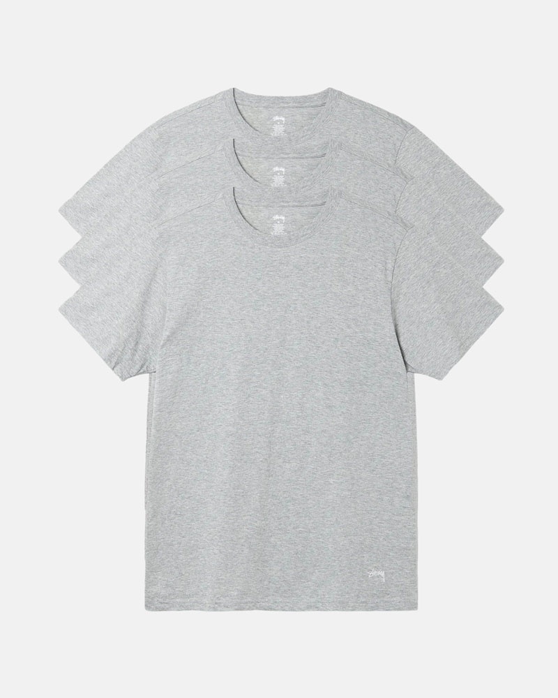 T Shirts Stussy Undershirts Grise | BSL-13714442