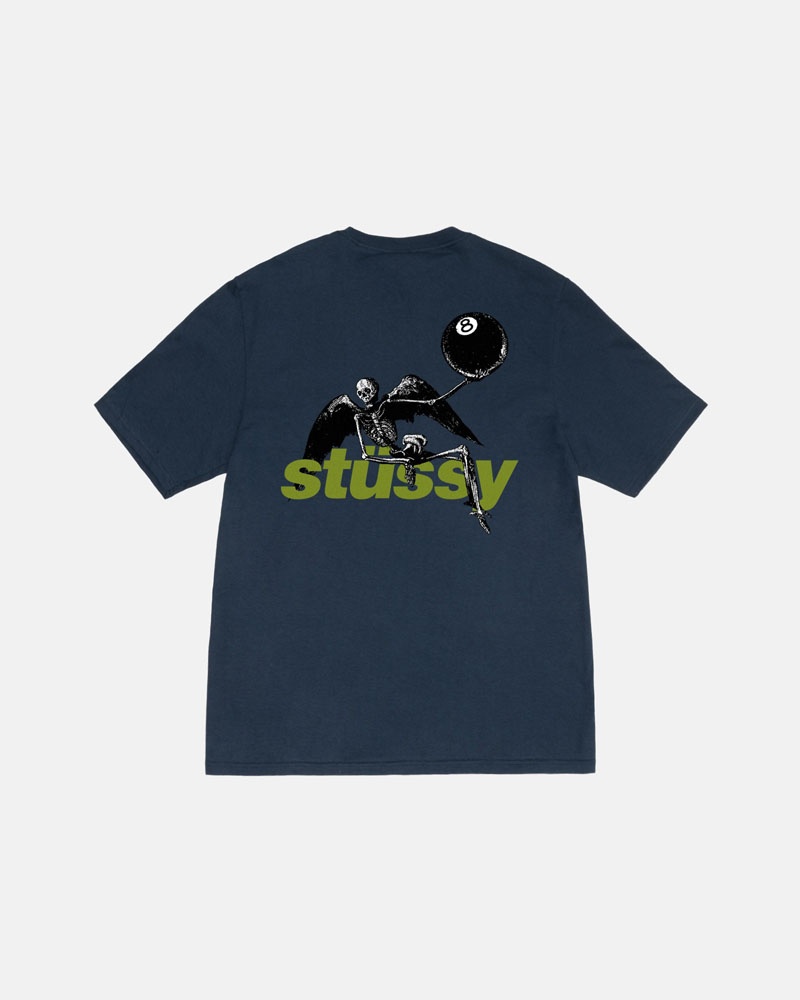 T Shirts Stussy Apocalypse Bleu Marine | LWM-15233829